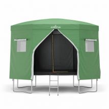Jump4fun - Tente cabane pour trampoline 12FT-366cm - Vert