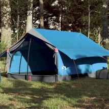 Tente de camping 2 personnes bleu imperméable - Vidaxl
