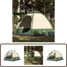 Tente de camping cabine 4 personnes vert libération rapide - Tente De Camping - Tente Cabine - Tente Familiale - Tente Waterproof - Tente Résistant