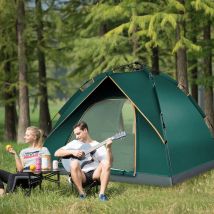 Tente de camping pop up 3-4 p 210x200x135cm vert