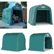 Tente de garage pvc 1,6x2,4 m Vert - Tents De Garage - Abri Voiture - Stockage Exterieur - Protection Contre Les Intempéries - Abri Vert - Home &
