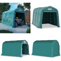 Tente de garage pvc 2,4x3,6 m Vert - Tents De Garage - Abri Voiture - Stockage Exterieur - Protection Contre Les Intempéries - Abri Vert - Home &