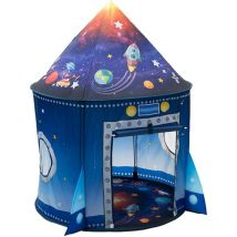 Tente de jeu en forme de fusée pour enfants, garçon et fille, astronaute, vaisseau spatial, maison de simulation, jeux d'intérieur et d'extérieur,