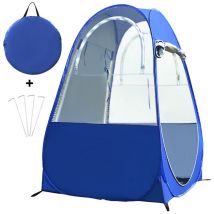 Lifcausal - Tente de pêche portable d'extérieur avec protection uv, tente pop-up simple, tente instantanée automatique, tente anti-pluie, fenêtres et