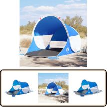 Tente de plage bleu azuré escamotable imperméable - Tente De Plage - Tente Escamotable - Tente Imperméable - Parasol De Plage - Abri De Plage