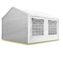 Tente de réception 3x5 m pavillon blanc bâche pe 350 n imperméable tente de jardin