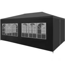 Tente de réception 3x6 m Anthracite Vidaxl