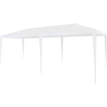 Tente de réception 3x6 m pe Blanc - Vidaxl