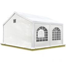 Tente de réception 3x4 m barnum Tente de Jardin Blanc bâche pe 550 n imperméable résistante aux uv avec Cadre de Sol