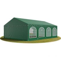 Tente Barnum de Réception 5x8 m premium Bâches amovibles pvc 750 n vert fonce + Cadre de Sol Jardin