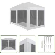Dakota Fields - inlife Tente de réception avec 6 parois en maille 4 x 3 m