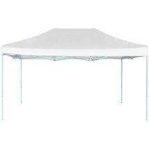 Hommoo - Tente de réception pliable, Pavillon, Pergola, Tente de jardin, 3x4,5 m Blanc OIB5247E