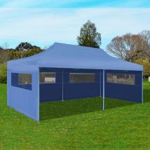 Fimei Tente de réception pliable bleue 3 x 6 m