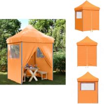 Tente de réception pliable escamotable avec 4 parois latérales - Tents Gazebos - Abri Extérieur - Chapiteau Pliable - Tente Événement - Tente Fete