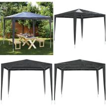 Vidaxl - Tente de réception professionnelle 2,5x2,5 m Anthracite 90 g/m² - Tents De Réception - Abri Jardin - Gazebo - Parasol - Terrasse Couverte