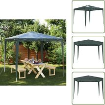 Tente de réception professionnelle 2,5x2,5 m Vert 90 g/m² - Tente De Réception - Abri Extérieur - Gazebo - Parasol - Fête En Plein Air