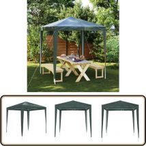 Tente de réception professionnelle 2x2 m Vert - Tente De Réception - Auvent - Abri Extérieur - Gazebo - Parasol
