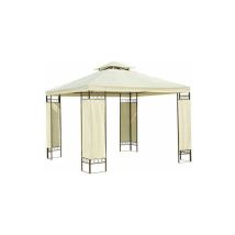 Bc-elec – Tonnelle 3x3m 53000012 – Structure En Fer – Tissu Polyester Imperméable 170g – Hauteur 2.60m – Idéale Pour Événements Extérieurs