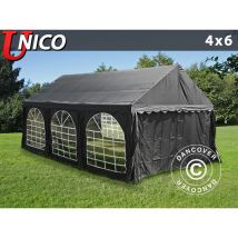 Dancover - Tente de réception unico 4x6m, Noir