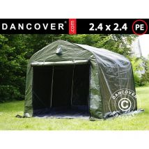 Dancover - Tente de stockage Tente Abri pro 2,4x2,4x2m pe, avec couverture