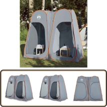 Tente d'intimité gris et orange escamotable imperméable - Tente D'intimité - Tente De Camping - Tente Escamotable - Tente Imperméable - Tente Légère