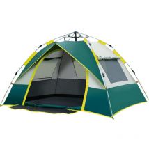 Tente escamotable d'extérieur, résistante à l'eau, portable, automatique, instantanée, pour 2-3/3-4 personnes, tente familiale, camping, randonnée,