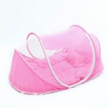 Tente Moustiquaire Bébé pliable avec matelas - Rose