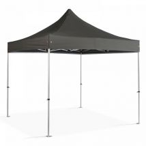 Mob Event Pro - Tente pliante en Aluminium 3x3m gris anthracite