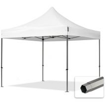 Intent24 - 3x3 m Tonnelle pliante Acier, pes 750, blanc