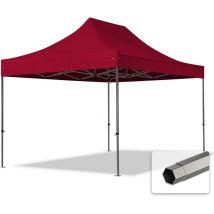 3x4,5 m Tonnelle pliante Acier, pes 750, rouge