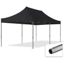 3x6 m Tonnelle pliante Acier, pes 750, noir