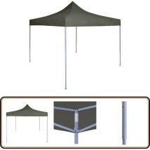Tente réception pliable professionnelle 2x2 m Acier Anthracite - Tents De Réception - Abri Extérieur - Tonnelles De Jardin - Chapiteaux Pliants