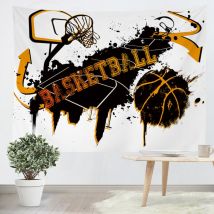 Tenture murale Basket-ball créatif cool 150x200cm diy Personnalisable