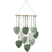 Ibuyke - Tenture murale en macramé Tapisserie murale en macramé bohème Décoration murale faite à la main dans la décoration murale de la chambre à
