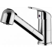 Teorema Rubinetteria - Teorema - Miscelatore Lavello Con Doccetta Estraibile Cromato - Serie: Golf Plus