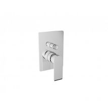 Mitigeur de douche monocommande avec levier en métal 2 voies - Teorema xs - Con parte interna incasso