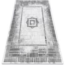 Teppich acryl vals 0W1736 C53 87 Quadrate Streifen dunkelgrau / hellgrau grey 160x230 cm