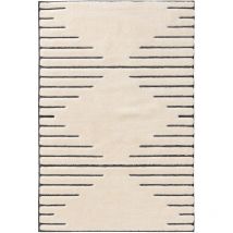 Teppich Elvy Cream/Grau 160x230 cm benuta Flauschig Weich