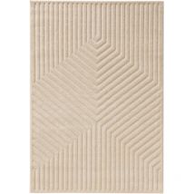 Teppich Leo Cream 200x290 cm Muster Kurzflor benuta Flauschig Weich