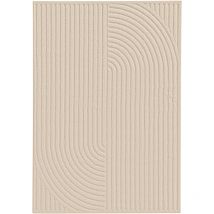 Teppich Leo Cream 240x340 cm Muster Kurzflor benuta Flauschig Weich