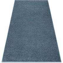 Teppich Teppichboden indus dunkelblau 75 eben, Melange blue 150x250 cm