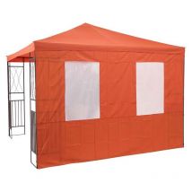 Set di pannelli laterali per gazebo Kaemi terracotta senza telaio del gazebo - Tepro
