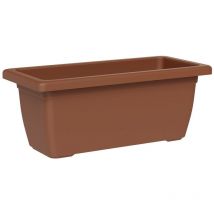 TeraPlast Pflanzkasten TIKAL Clay braun rechteckig 62 cm - Kunststoff