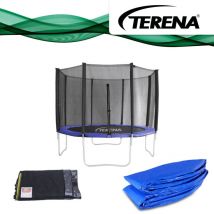 Sicherheitsnetz + Federabdeckung für Trampolin 305 cm mit 8 Stangen - Terena