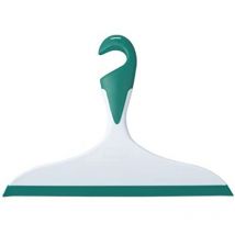WENKO Raschietto per doccia, raschietto per bagno Loano, con gancio di sospensione, Plastica, L23x17 cm, Verde