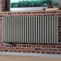 Terma - Nemo Horizontal Single Panel Designer Radiator Metallic Stone 530 x 1185mm