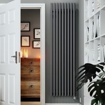 Rolo Room e Vertical Single Panel Electric Radiator Grey 1800 x 480mm - Grey - Terma