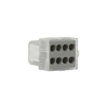 Terminal automático 8 agujeros 1.5 a 2.5 mm² gris 6 piezas
