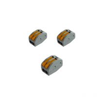 Leclubled - Estación de conexión eléctrica 2 cables tipo 222 Lot de 3