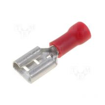 Ninigi - Terminal Faston Hembra 6,3mm PreAislado rojo